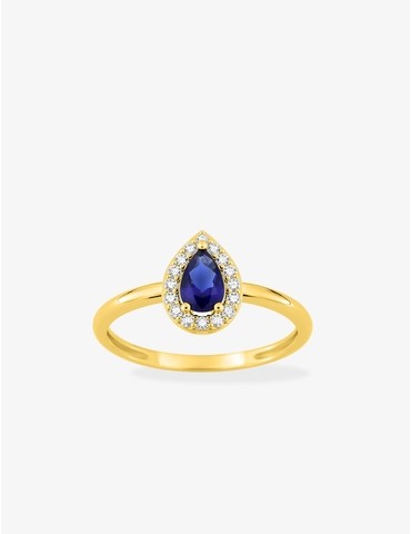 Bague plaqué or avec oxydes...