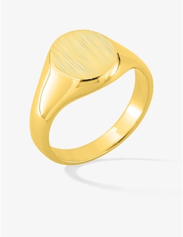 Bague chevalière plaqué or...