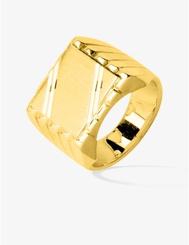 Bague chevalière plaqué or...