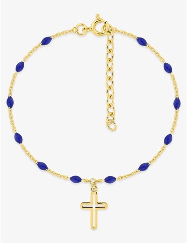 Bracelet plaqué or orné...