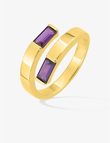 Bague en plaqué or jaune...