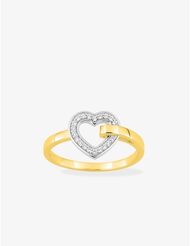 Bague en plaqué or jaune...