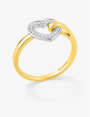Bague en plaqué or jaune...