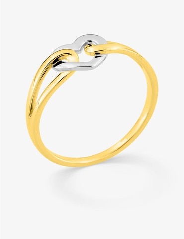 Bague en plaqué or rhodié...