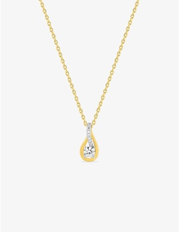 Collier en plaqué or et...