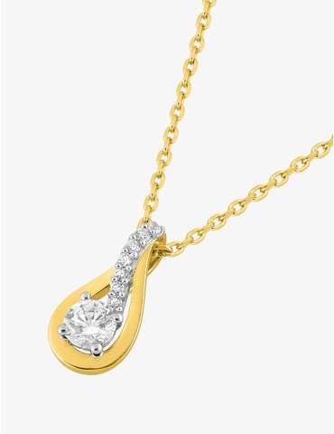 Collier en plaqué or et...