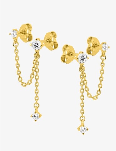 Boucles d'oreilles doubles...