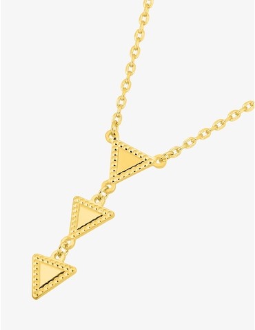 Collier plaqué or, 3 motifs...