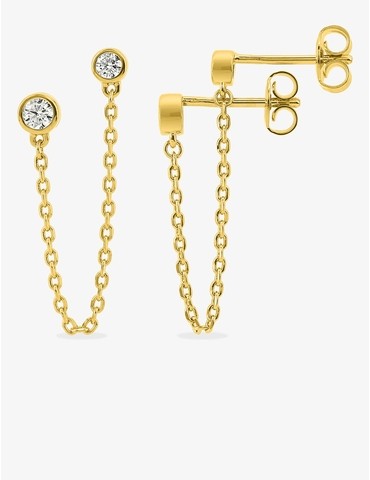 Boucles d'oreilles doubles...