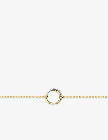 Bracelet plaqué or bicolore