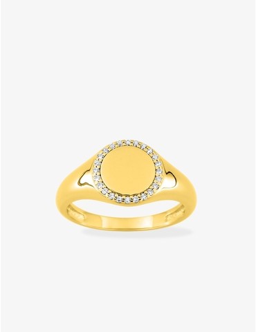 Bague plaqué or avec cercle...
