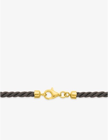 Collier cordon noir fermoir...