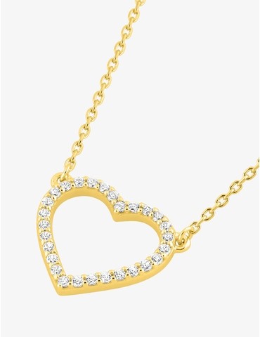 Collier plaqué or avec cœur...