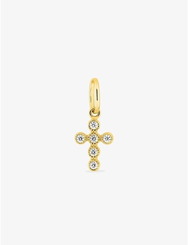 Pendentif croix avec oxydes...