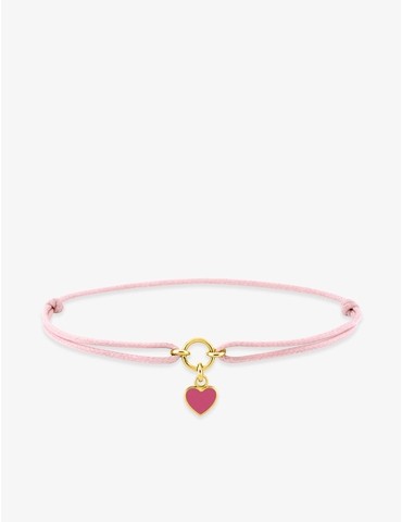Bracelet cordon rose avec...