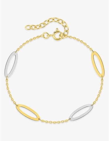 Bracelet anneaux plaqué or...