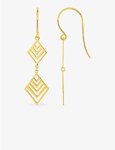 Boucles d'oreilles losanges...