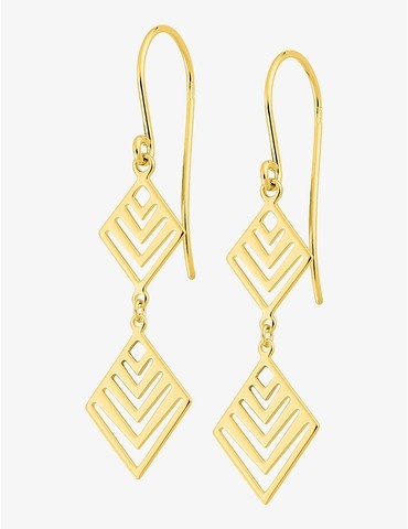 Boucles d'oreilles losanges...