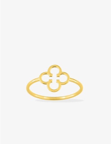 Bague or jaune 375 ‰ motif...