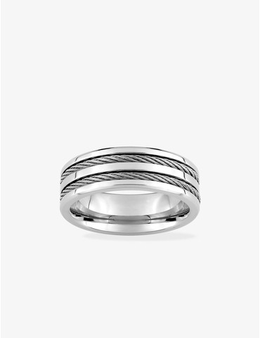 Bague acier CARGO 3 bandes...