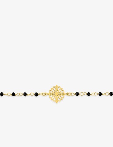 Bracelet fantaisie noir,...