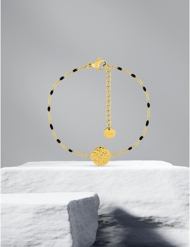 Bracelet fantaisie noir,...