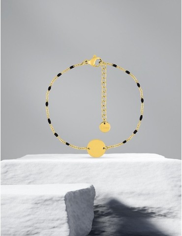 Bracelet fantaisie noir et...