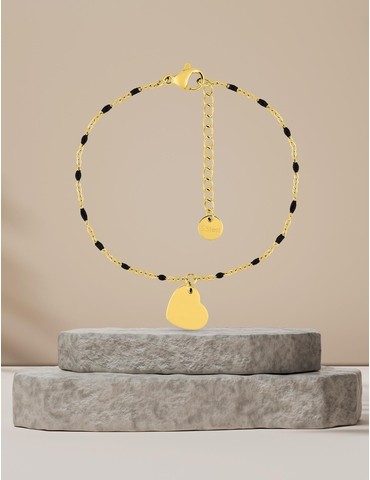 Bracelet fantaisie noir et...