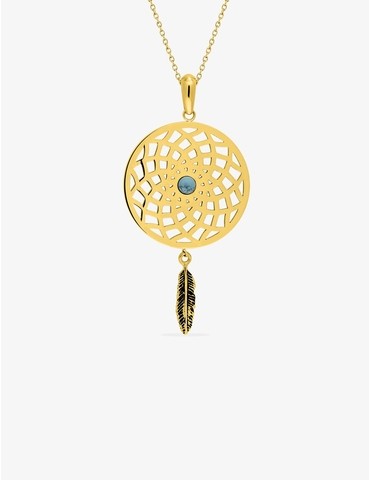 Collier fantaisie en acier...
