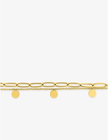 Bracelet deux rangs en...