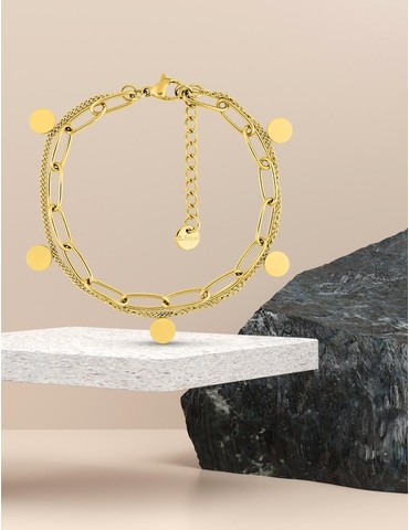 Bracelet deux rangs en...