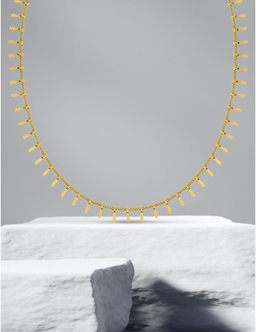 Collier fantaisie en acier...