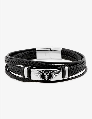 Bracelet acier et matière...