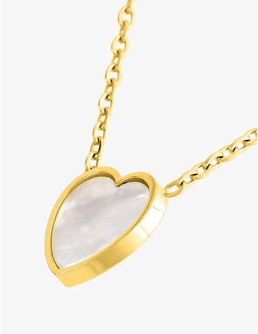 Collier cœur acier