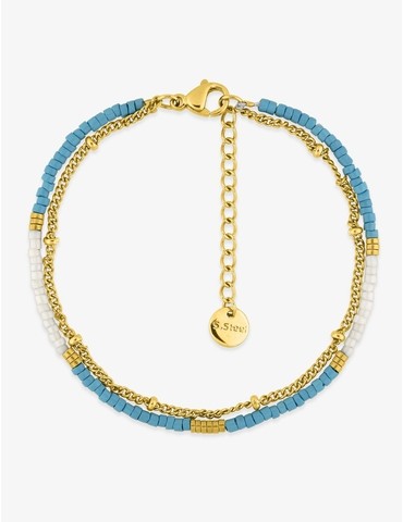 Bracelet double rang acier...