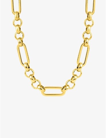 Collier maille jaseron et...