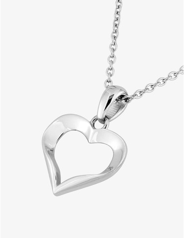 Collier cœur acier