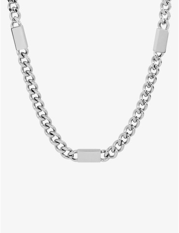 Collier maille gourmette et...