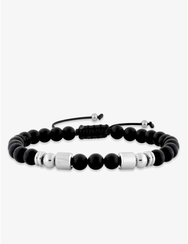 Bracelet cordon agate noire...