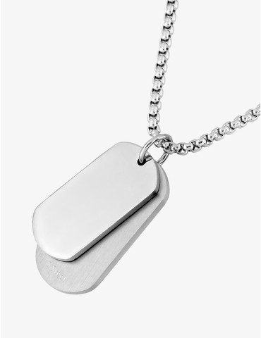 Collier plaques G.I acier