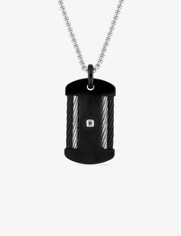 Collier en acier avec...
