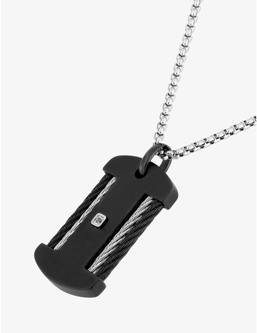 Collier en acier avec...