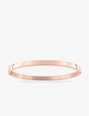 Bracelet jonc en acier rose