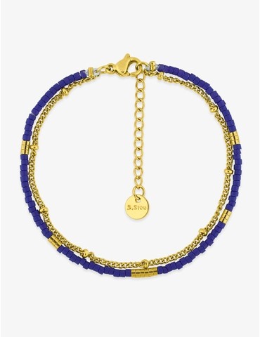 Bracelet en acier doré avec...