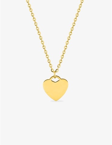 Collier en acier doré,...