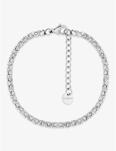 Bracelet en acier et oxydes...