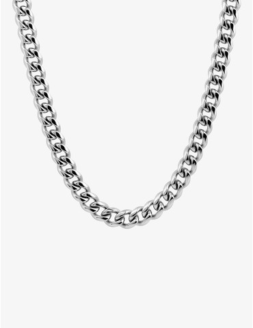 Chaine acier gris en maille...