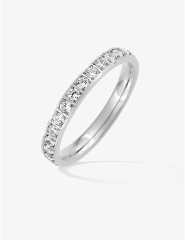 Bague acier gris et oxydes...