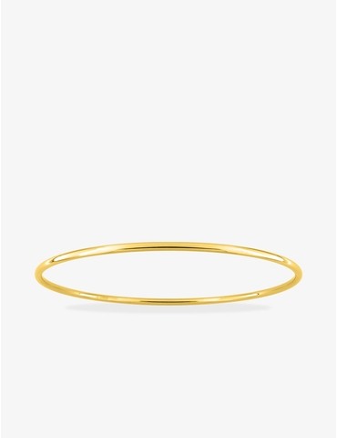 Bracelet jonc en acier doré