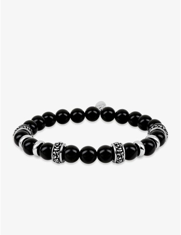 Bracelet en acier et perles...